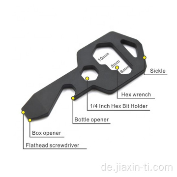 EDC-Taste geformtes Titan-Multi-Zweck-Taschenwerkzeug